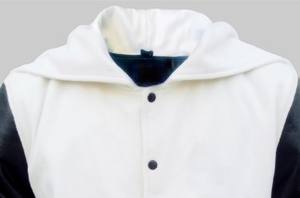 Vestes universitaires pour hommes de qualité supérieure, originales, manches en cuir, veste universitaire personnalisée blanche et noire pour hommes - Product Image 5