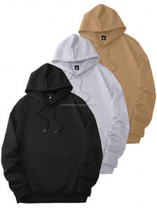 Sweats à capuche 100% coton respirant à séchage rapide, nouvelle arrivée, différentes tailles, teinture unie - Product Image 3