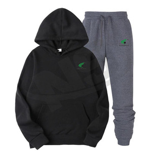Survêtements d'hiver pour hommes, personnalisables avec impression OEM, ensemble jogging élégant deux pièces (hoodie et pantalon), vente en gros de vêtements de sport - Product Image 6