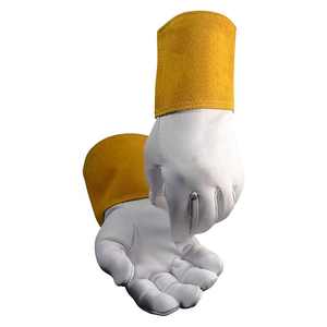 Guantes de cuero de vaca con diseño OEM de la mejor calidad para soldar con forro de algodón de uso general - Product Image 6