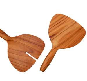 Juego de Utensilios de Cocina de Madera de Teca Natural de Primera Calidad, Cuchara de Esquina Resistente al Calor, Utensilios de Cocina Antiadherentes - Product Image 6