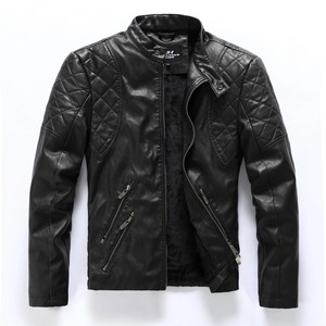Chaqueta de cuero Pu con capucha para hombre de otoño, abrigos de cuero de motocicleta negros a la moda, ropa de calle informal de alta calidad, prendas de vestir exteriores con cremallera para hombre - Product Image 3