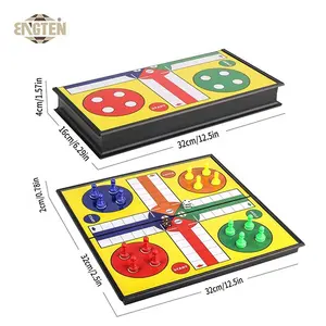 Factory Suppliers High Quality Classic Plastic Ludo Board and Pieces Table Games Set Amazing Ludo Game