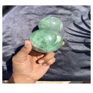 Nouvelle sphère de fluorite verte, boule de cristal sculptée, agate de Mirani, pierre précieuse, thème féerique, décoration de la maison et cadeau - Product Image 1