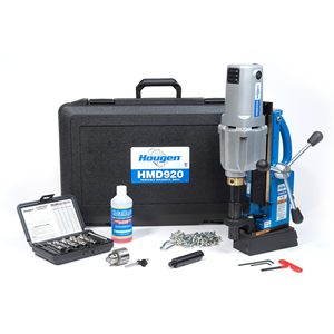 Base Giratoria Magnética para Taladro, Adaptador de Portabrocas con Botella de Refrigerante de 3 Velocidades, Kit de Cortadores Anulares para Taladros Magnéticos - Product Image 1