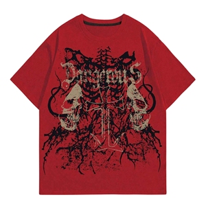 T-shirt graphique surdimensionné à épaules tombantes pour hommes sur mesure Streetwear T-shirt décontracté avec impression audacieuse sur le devant - Product Image 1