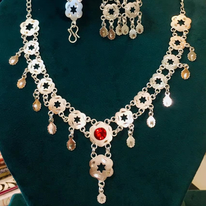 สร้อยคอชุบทองแนววินเทจของผู้หญิงประดับเพชรแบบคลาสสิกโซ่ร้อยสายไข่มุกเพทายสำหรับงานแต่งงานเครื่องประดับครบรอบ - Product Image 1