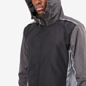 Chaqueta Cortavientos Impermeable Personalizada al por Mayor, 100% Poliéster, para Hombre, Ecológica, de Secado Rápido, Estilo Urbano - Product Image 2