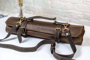 PK ligero de cuero genuino Vintage Chef cuchillo bolsa/Color rollo nuevo modelo personalizado () duradero OEM garantía de 3 años - Product Image 6