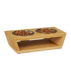 Support d'alimentation pour animaux de compagnie en bois écologique |   Qualité artisanale haut de gamme |   Prix d'usine - Product Image 1