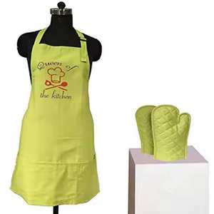 Ensemble de tablier de cuisine en pur coton 100% de haute qualité avec impression personnalisée professionnelle - Product Image 1