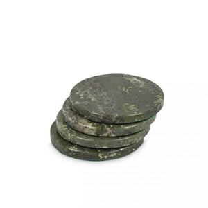 Highest Quality <b>Black</b> Marble Round Shape <b>Coasters</b> Kitchen And Table Decorative <b>Coasters</b> For Best Sale In Reasonable Price - Product Image 1