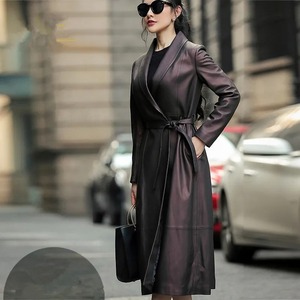 Real Leather <b>Jacket</b> Winter <b>Jacket</b> Women Real Fox Fur Collar <b>Sheepskin</b> Coat Female Streetwear Long Windbreaker HIGH QUALITY - Product Image 5