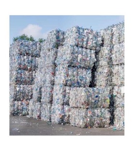 Fournisseur mondial de flocons de bouteilles PET bleues et transparentes en vrac - Product Image 1