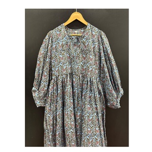 Robe mi-longue imprimée 100% coton pour dames tenue quotidienne coupe confortable avec des imprimés élégants disponibles au meilleur prix - Product Image 1