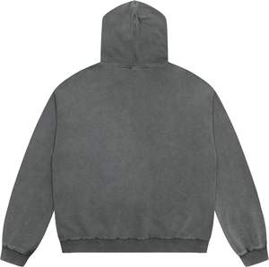 Men's Vintage Washed <b>Graphic</b> <b>Hoodie</b> with <b>Zip</b>-<b>up</b> Pullover Coat Warm Cotton Outerwear with Digital Printing Graffiti - Product Image 2