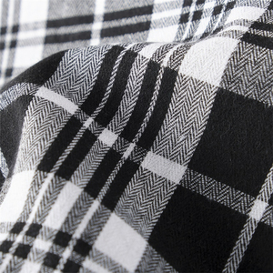 Camisa clásica de franela para hombre, informal, abotonada, de manga larga, con bolsillos en el pecho, puños ajustables, camisa de franela transpirable para hombre - Product Image 3