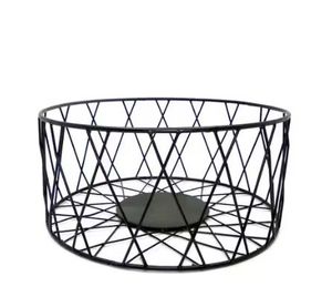 High Quality Small Metal <b>Wire</b> <b>Storage</b> <b>Basket</b> New Style Black Iron Kitchenware for Organizing Vegetables Home Decor - Product Image 3