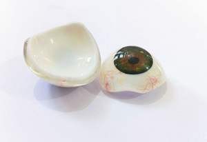 VENTA CALIENTE PRÓTESIS OCULAR OJO ARTIFICIAL REALISTA VERDE OSCURO OJOS PROTÉSICOS HUMANOS OJOS DE JUGUETE .. - Product Image 4