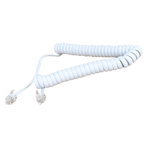Cable espiral para auricular blanco - Product Image 1