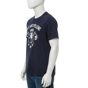 O cou anti-boulochage polyester coton t-shirts sérigraphie doux durable respirant logo personnalisé tenue décontracté pour hommes femmes - Product Image 3