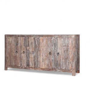 Handmade Wooden <b>Sideboard</b> Solid Wood Rustic & Modern Design for Home Bar Dining Room Living Room Farmhouse European Style - Product Image 1