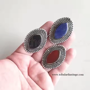 Anillos tribales ajustables inspirados en Boho, joyería artesanal para moda étnica y looks de festivales - Product Image 1