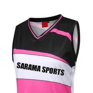 Meilleur article : uniforme de netball personnalisé pour filles, vêtements de sport tendance avec nom d'équipe imprimé, vêtements de tennis à bas prix pour femmes - Product Image 3