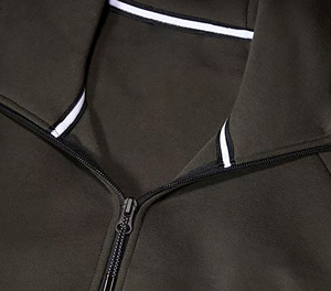 Sweats à capuche unisexes et personnalisables avec impression bouffante et fermeture éclair pour hommes, logo oversize brodé pour le printemps, fabricant direct - Product Image 4