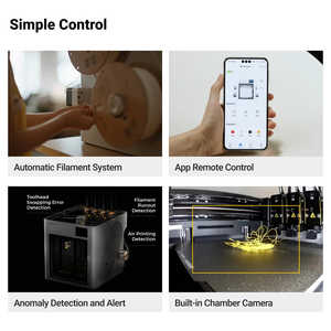 Nueva Impresora 3D Snapmaker U1 de Doble Extrusor, Impresora Industrial de Etiquetas de Alta Velocidad, Resina PLA, USB/WiFi, Prototipado para Laboratorio Dental - Product Image 5