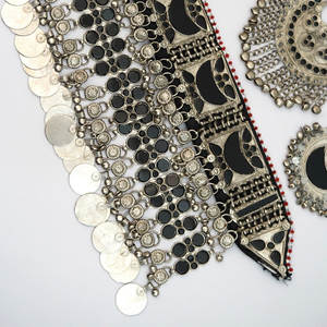 2025 nuevos juegos de joyas afganas populares anillo de plata Vintage hecho a medida para bodas MOQ bajo precio barato Venta caliente - Product Image 2