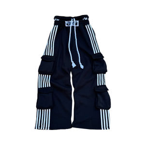 Ensemble survêtement et sweat-shirt à double taille en molleton rayé streetwear personnalisé 420 Gsm - Product Image 5