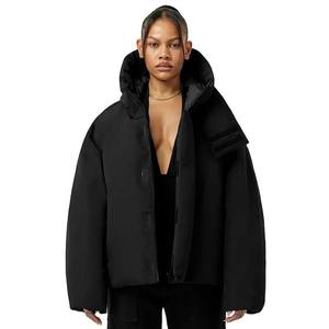 Vêtements d'extérieur surdimensionnés d'hiver chauds et personnalisés pour hommes, veste en duvet à bulles pour hommes, vente en gros - Product Image 4