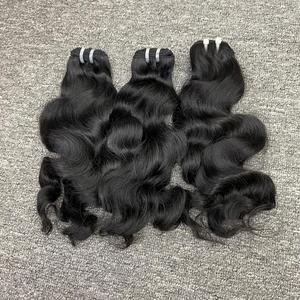 ผมต่อจากผมมนุษย์บริสุทธิ์100% 100gr ผมยาวสั้นผมลอนธรรมชาติผมแบบเวียดนามผมลอนแบบคู่ - Product Image 3