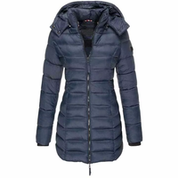 Veste longue matelassée pour femme North Face, vêtements d'hiver pour le ski, veste thermique en duvet de luxe, vestes matelassées pour femme avec capuche ajustable