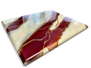 Planche à découper moderne bleue et blanche pour table de cuisine, plateau à fromage, fruits, pain et utilisation pour les réceptions, en provenance d'Inde - Product Image 5