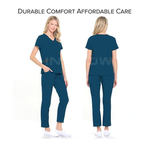Scrubs d'hôpital d'été Confortable Hommes Femmes Jogger Scrubs Set Medical Nursing Scrubs USA OEM Uniformes pour hôpitaux Cliniques - Product Image 3
