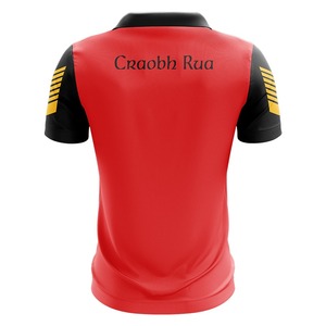 100% poliéster GAA Team Wear Sublimación Jersey Mejor calidad Diseño personalizado Mangas cortas Patrón sólido Logotipo frontal Servicio OEM - Product Image 2