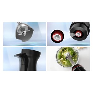 เครื่องปั่นมือแบบแท่ง ErgoMaster รุ่น 1000W ซีรีส์ 4 MSM4B623 สีแอนทราไซต์ มอเตอร์ทองแดงแท้ สำหรับผสมอาหาร ปลั๊กแบบ UK - Product Image 4