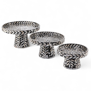 Elegante Soporte para Pastel de Nácar para Presentación de Postres en Oriente Medio durante el Ramadán y Decoración Festiva de Mesa, de Vietnam - Product Image 1