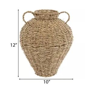 Nouveau vase à fleurs décoratif design en fer et rotin pour la décoration de la maison et du jardin au design moderne - Product Image 2