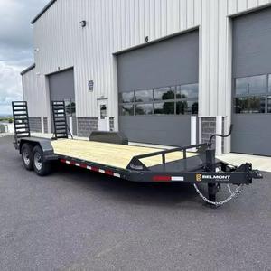 Remorque utilitaire Kfl3 en acier à plateau bas/plat pour voitures et équipements lourds 7x20 2001-3000kg à trois essieux - Product Image 1