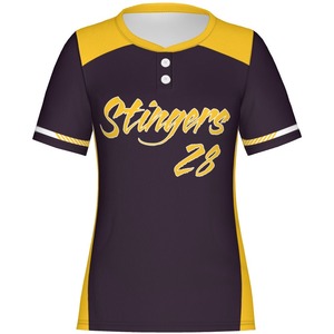 Conjuntos de uniformes de softbol para adultos para mujeres a granel, ropa deportiva antibacteriana de secado rápido transpirable ligera, camisetas impresas para - Product Image 3