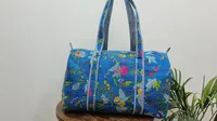 Sac à bandoulière en coton matelassé avec imprimé floral, sac en cuir écologique, doublure en toile, sac lavable de nuit à la mode