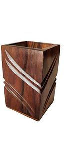 Wooden Pen <b>Holder</b> for Desk Fancy Office Table Pencil Cup Stand Wooden Cute Pretty Desktop Organizer for <b>Makeup</b> Brushes - Product Image 4