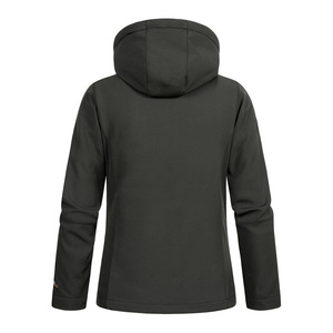 Haute qualité femmes à capuche fermeture éclair vêtements de plein air hiver Softshell veste à la mode respirant coupe-vent lourd Sportywear veste - Product Image 2
