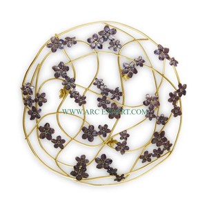 Metal Gold Plated <b>Disposable</b> Party Tabletop Decoration Home Resorts Fruits Server Ware Bowls Large Size Exclusive Quality Unique - Product Image 5