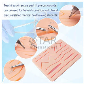 Kit de Sutura Manual Reutilizable de Acero Inoxidable de Alta Calidad, Juego de Práctica Quirúrgica, Instrumentos Médicos, Duradero para Estudiantes, Práctico - Product Image 3