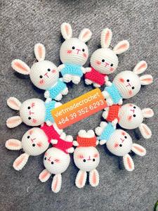 ตุ๊กตากระต่ายทำมือน่ารักของเล่นของขวัญวันเกิดคริสต์มาส - Product Image 5