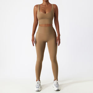 Logo personnalisé de haute qualité vêtements de sport pour femmes ensemble d'entraînement de gymnastique vêtements de yoga pour femmes conception réversible - Product Image 6